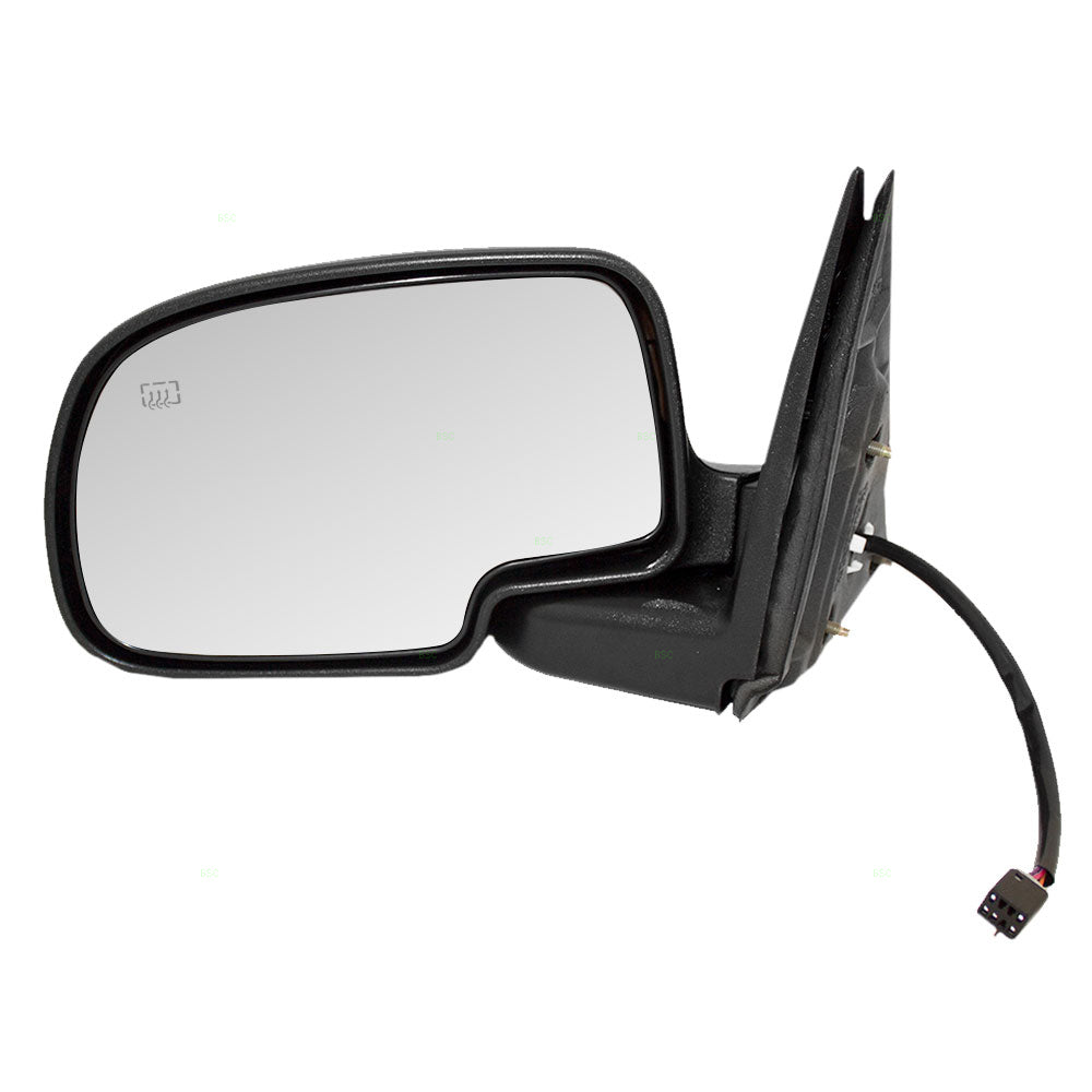 Power Mirror for 1999-2002 Silverado 1500 Textured Black Base-Paint To Match Black Cover OEM Heated Manual Fold for 2001-2002 Silverado 1500 HD for 2000-2002 Tahoe for 2000-2002 Suburban 2500 Left
