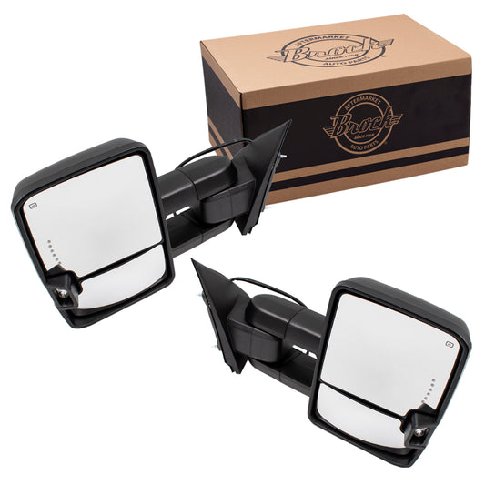 Power Mirror for 2014-2018 Silverado 1500 Extendable Performance Upgrade Turn Signal Indicator Heated Power Fold for 2015-2018 Silverado 2500 for 2014-2018 Sierra 1500 for 2015-2018 Sierra 2500 HD