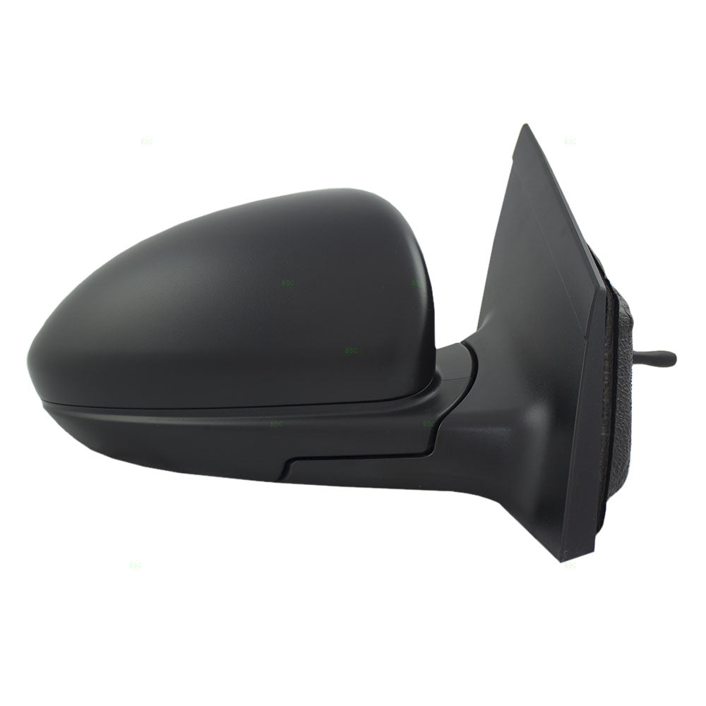 Brock Replacement Passenger Manual Remote Side Door Mirror Textured Compatible with 2011-2015 Cruze 2016 Cruze Limited