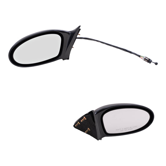 Manual Mirror for 2002-2004 Alero Non-Fold 2002-2005 Grand Am 22724868 Set