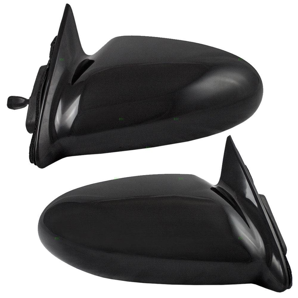 Brock Replacement Driver and Passenger Set Manual Side Door Mirrors Compatible with 1993-1997 Prizm 94855360 94856319