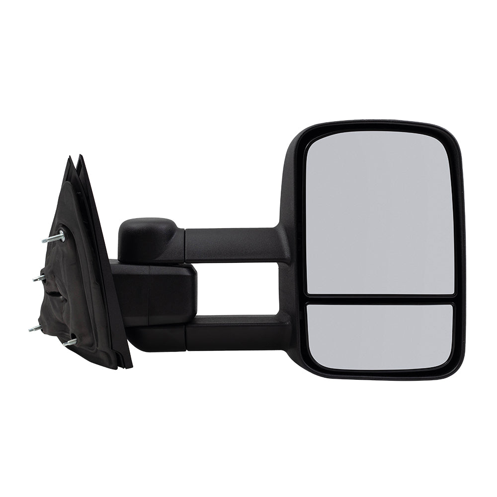 Brock Replacement Set Manual Side Tow Mirrors w/ Telescopic Dual Arms Compatible with 2014-2018 Silverado Sierra 2019 LD/Limited Pickup Truck 22820395 22820396