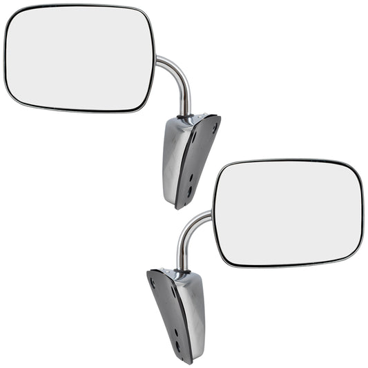 Manual Mirror for 1975-1986 C10 Stainless Steel L=R Low Mount Manual Fold 1973-1986 C10 Suburban 1979-1986 C1500 1975-1986 C20 1973-1986 C20 Suburban 1979-1986 C2500 1975-1986 C30 1979-1986 C3500
