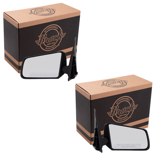 Manual Mirror for 1985-1994 S10 Blazer Standard Type Non-Fold 1985-1993 S10 1992-1994 Jimmy 1985-1991 S15 Jimmy 1985-1990 S15 1991-1993 Sonoma 1991-1994 Bravada 15675113 Set