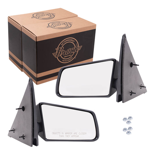 Manual Mirror for 1994-2004 S10 Standard Type Non-Fold 1994-2004 Sonoma 15977933 Set