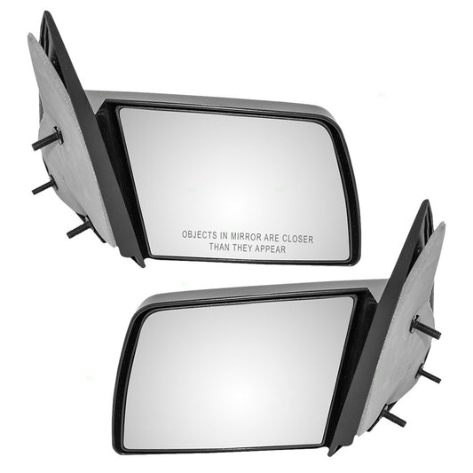 Manual Mirror for 1988-1999 C1500 Sport Type Non-Fold 1992-1999 C1500 Suburban 1988-2000 C2500 1992-1999 C2500 Suburban 1988-2000 C3500 1988-1999 K1500 1992-1999 K1500 Suburban 1988-2000 K2500 Set
