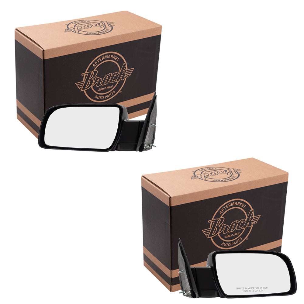 Manual Mirror for 1988-1999 C1500 Standard Type Metal Base Manual Fold 1992-1999 C1500 Suburban 1988-2000 C2500 1992-1999 C2500 Suburban 1988-2000 C3500 1988-1999 K1500 1992-1999 K1500 Suburban Set