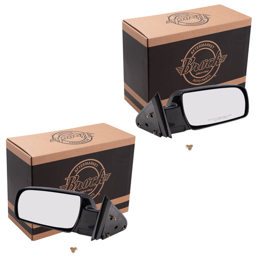 Manual Mirror for 1988-1999 C1500 Standard Type Plastic Base Manual Fold 1992-1999 C1500 Suburban 1988-2000 C2500 1992-1999 C2500 Suburban 1988-2000 C3500 1988-1999 K1500 1992-1999 K1500 Suburban Set