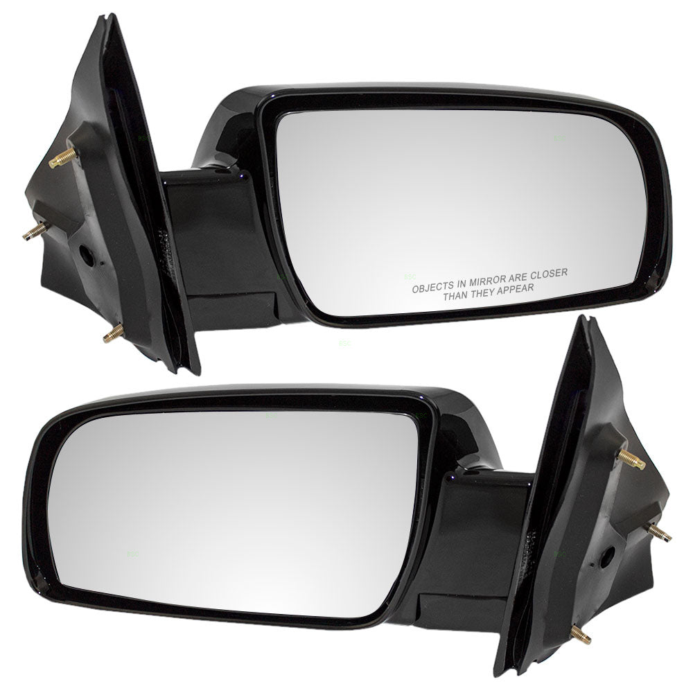 Brock Replacement Driver and Passenger Set Manual Side Door Below Eyeline Mirrors Compatible with 1988-2005 Astro Safari Van