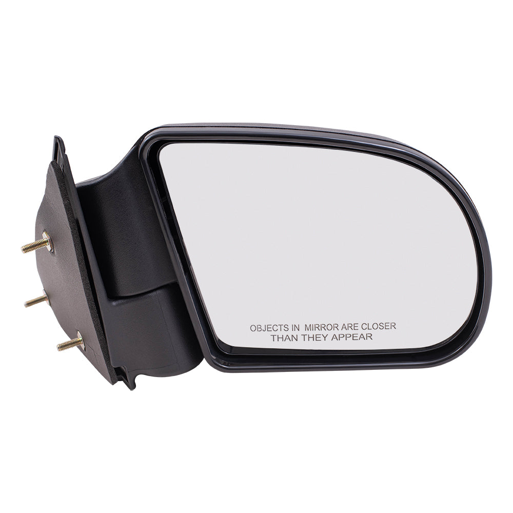 Manual Mirror for 1999-2005 Blazer Below Eyeline Manual Fold 1998-2004 S10 2002-2005 Trailblazer EXT 1999-2001 Jimmy 1998-2004 Sonoma 1998-2000 Hombre 15193316 Set