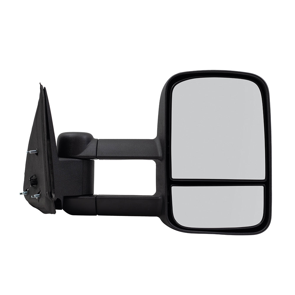 Brock Replacement Driver and Passenger Set Manual Telescopic Tow Mirrors Performance Upgrade Compatible with 1999-2007 Silverado Sierra Pickup Truck