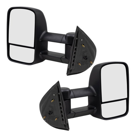 Manual Tow Mirror for 2007-2013 Silverado 1500 Extendable Manual Fold 2007-2014 Silverado 2500 2007-2014 Silverado 2500 HD 2013-2013 Silverado 3500 2007-2014 Silverado 3500 HD 2007-2014 Tahoe Set