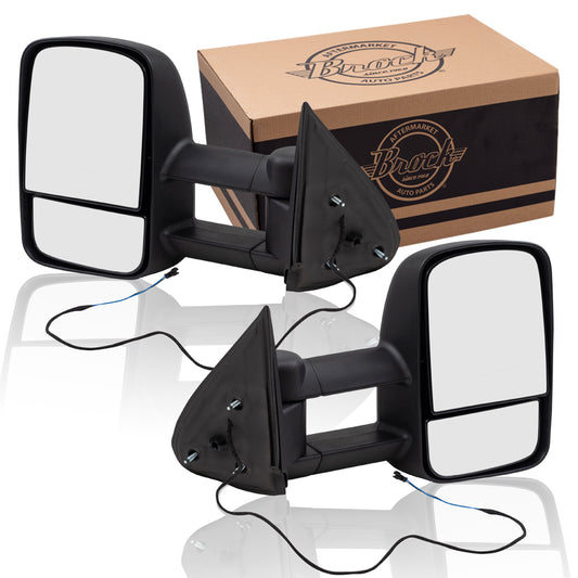 Manual Mirror for 1999-2006 Silverado 1500 Extendable Performance Upgrade Turn Signal Indicator Manual Fold 2002-2006 Silverado 1500 HD 2002-2004 Silverado 2500 2002-2006 Silverado 2500 HD Set