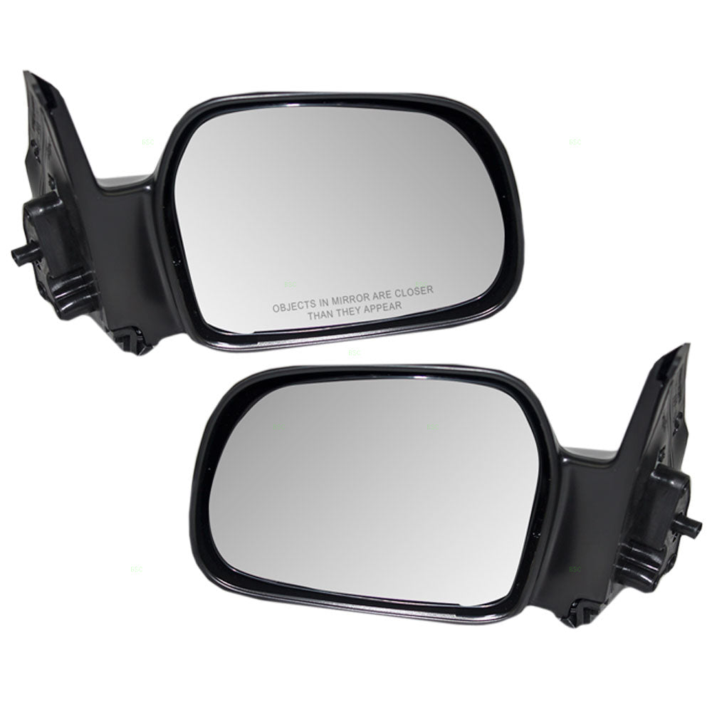 Brock Replacement Driver and Passenger Manual Side Door Mirrors Non-Folding Compatible with Tracker Vitara 30021541 8470167DA05PK