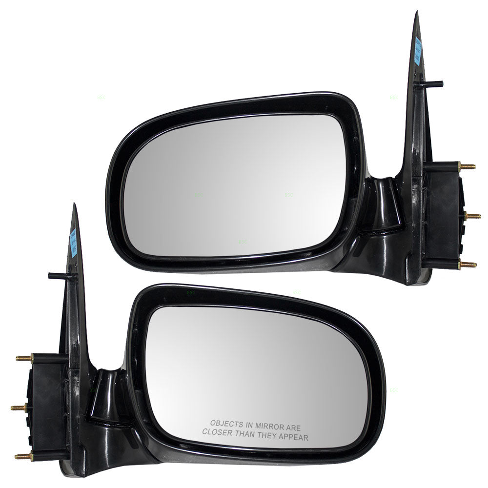 Brock Replacement Driver and Passenger Set Manual Side Door Mirrors Compatible with Venture Uplander Silhouette Trans Sport Van