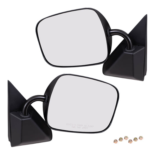 Manual Mirror for 2000-2000 Silverado 2500 Below Eyeline 1988-1999 C1500 1992-1999 C1500 Suburban 1988-2000 C2500 1992-1999 C2500 Suburban 1988-2000 C3500 1988-1999 K1500 1992-1999 K1500 Suburban Set