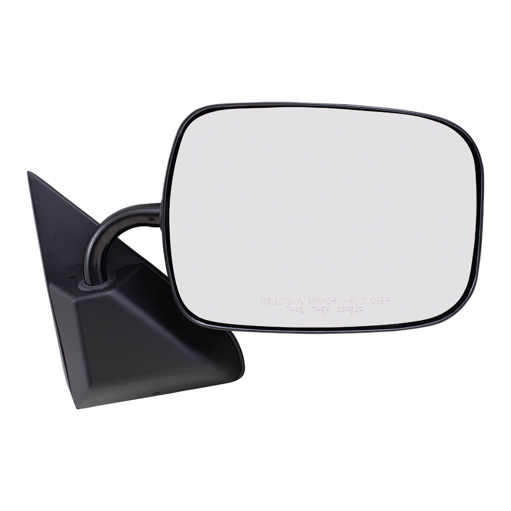 Brock Aftermarket Replacement Passenger Right Manual Mirror Below Eyeline Paint To Match Black Compatible With 1988-2002 GM C/K Pickup