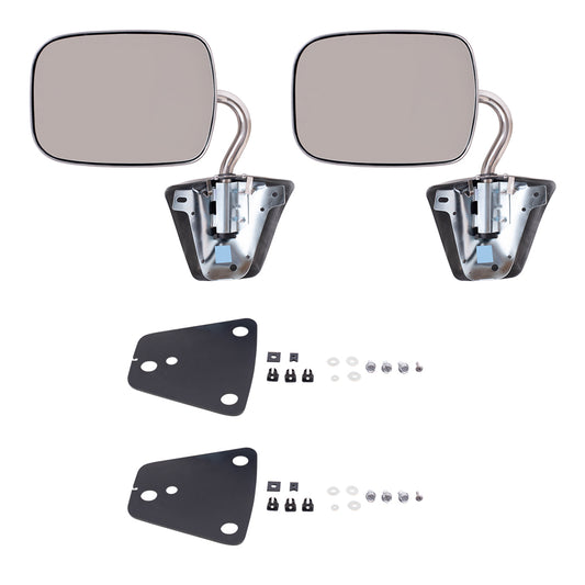Manual Mirror for 1978-1995 G10 Stainless Steel L=R Below Eyeline 1978-1995 G20 1978-1996 G30 1978-1978 G15 1979-1995 G1500 1978-1978 G25 1979-1995 G2500 1978-1978 G35 1979-1996 G3500 1979-1996 P3500