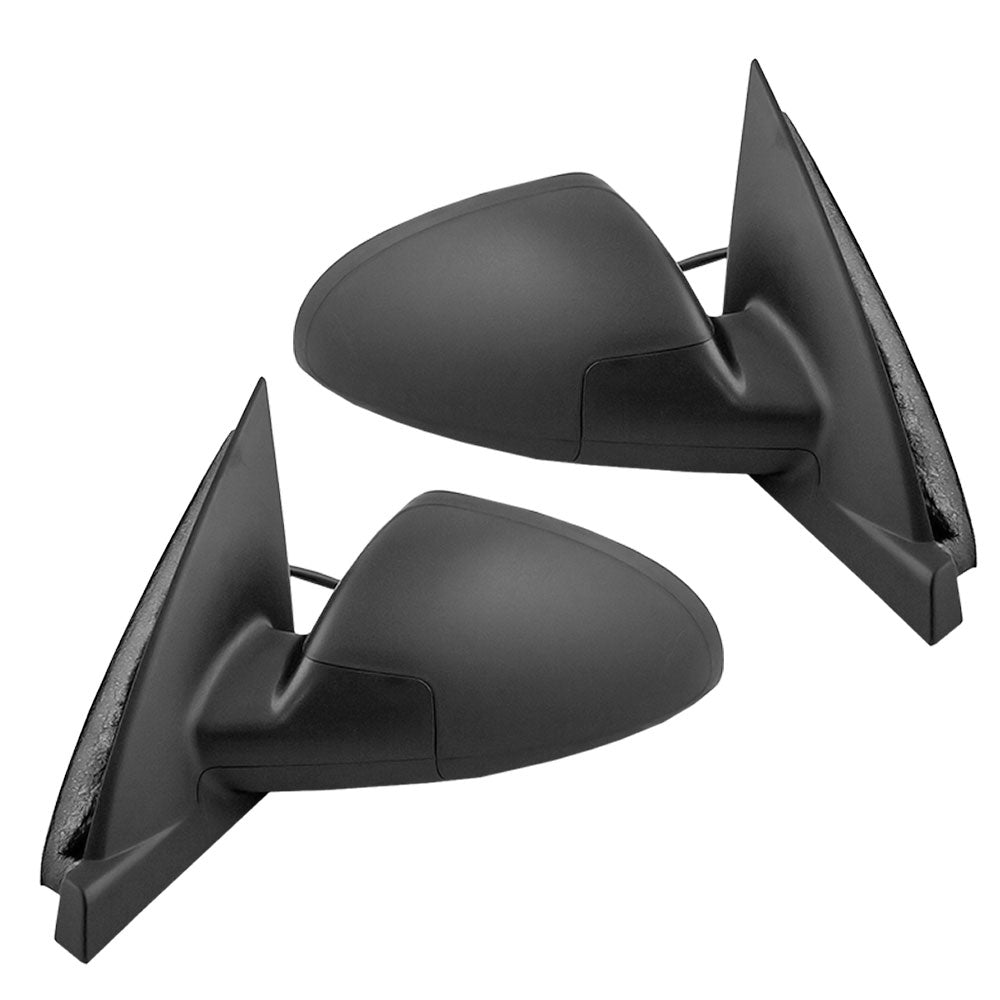 Brock Replacement Driver and Passenger Set Power Side Door Mirrors Textured Compatible with 2004-2007 Malibu & Maxx 2008 Maliu Classic 15921264 15921263