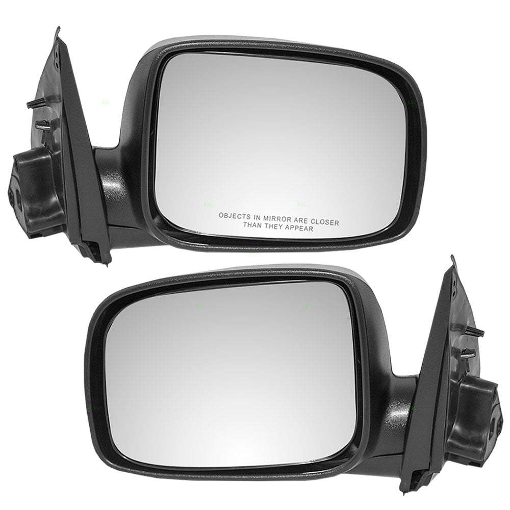 Brock Replacement Driver and Passenger Set Power Side Door Mirrors Textured Compatible with 2004-2012 Colorado Canyon Pickup Truck 15246906 21996377