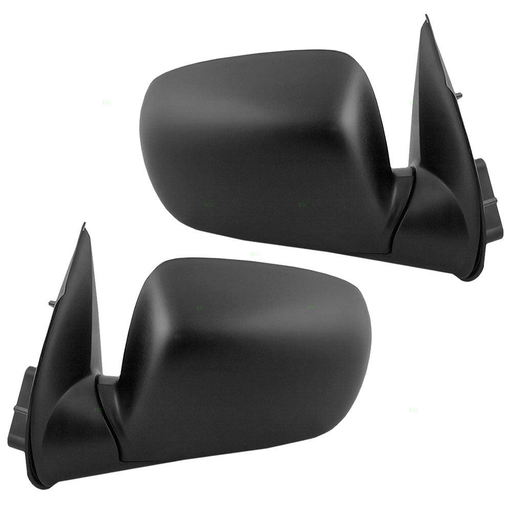 Brock Replacement Driver and Passenger Set Power Side Door Mirrors Textured Compatible with 2004-2012 Colorado Canyon Pickup Truck 15246906 21996377