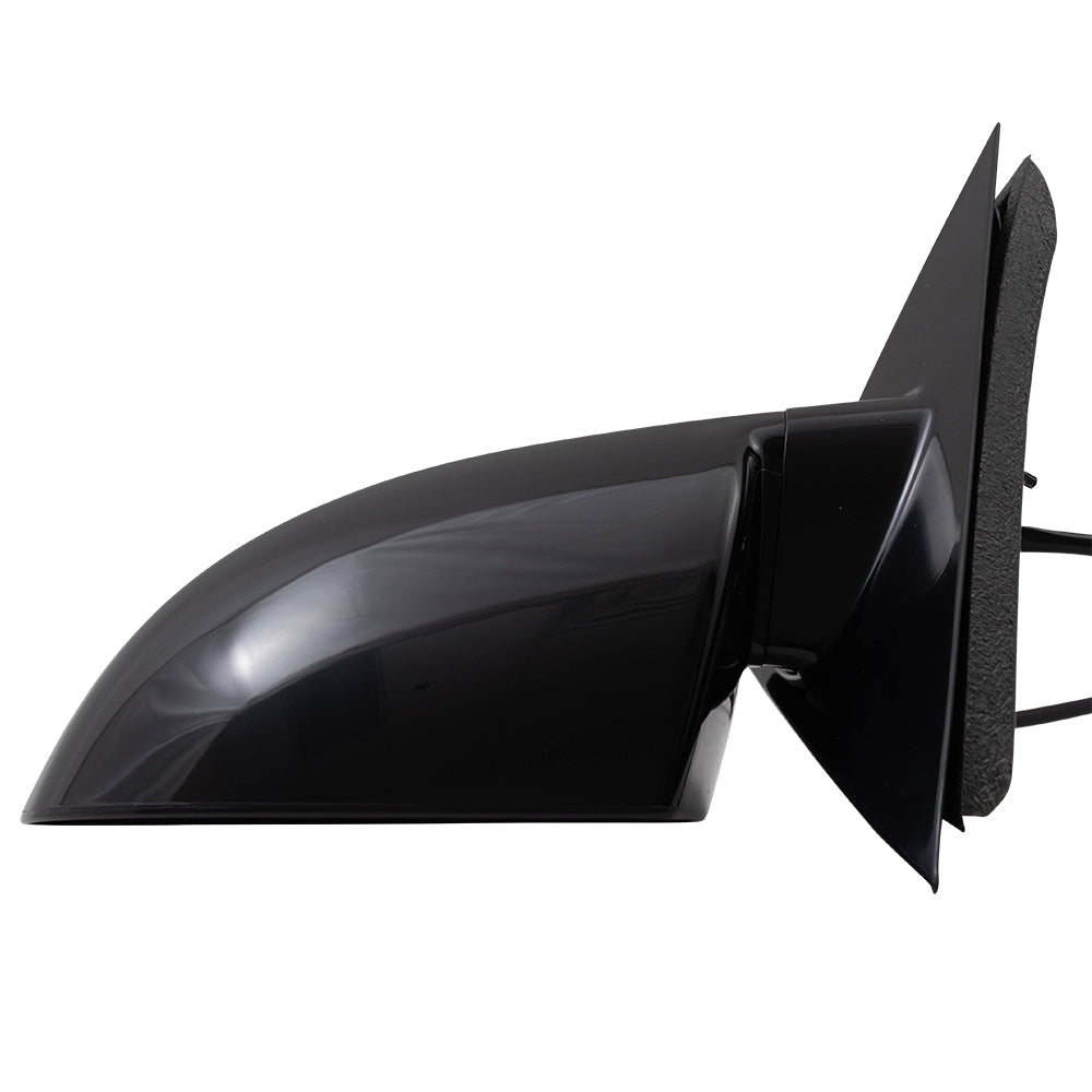Brock Aftermarket Replacement Driver Left Paint to Match Housing/Paint to Match Base Black Power Mirror without Heat Compatible with 2006-2013 Chevy Impala