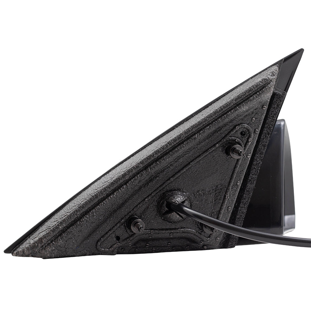 Brock Aftermarket Replacement Passenger Right Paint to Match Housing/Paint to Match Base Black Power Mirror without Heat Compatible with 2006-2013 Chevy Impala