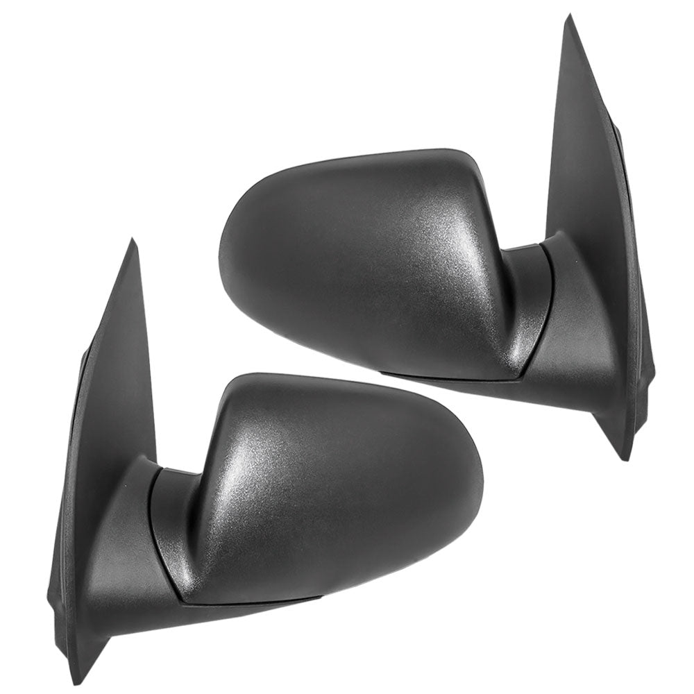 Brock Replacement Driver and Passenger Set Power Side Door Mirrors Compatible with Vue Equinox Torrent 15873076 15873077