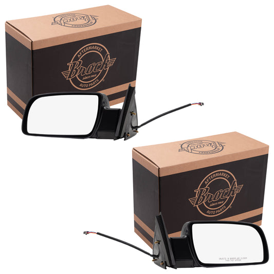 Power Mirror for 1988-1999 C1500 Standard Type Plastic Base Manual Fold 1992-1999 C1500 Suburban 1988-1999 C2500 1992-1999 C2500 Suburban 1988-1999 C3500 1988-1999 K1500 1992-1999 K1500 Suburban Set