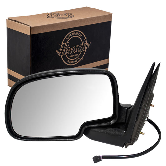 Power Mirror for 1999-2002 Silverado 1500 Textured Black Base-Paint To Match Black Cover OEM Manual Fold for 2001-2002 Silverado 1500 HD for 2000-2002 Tahoe for 2000-2002 Suburban 2500 Left GM1320231