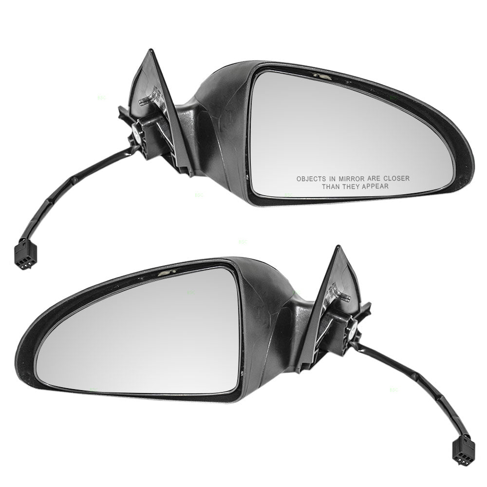 Replacement Driver and Passenger Set Power Side Door Mirrors Textured Compatible with 2006-2009 G6 Coupe Convertible 15824509 15824510