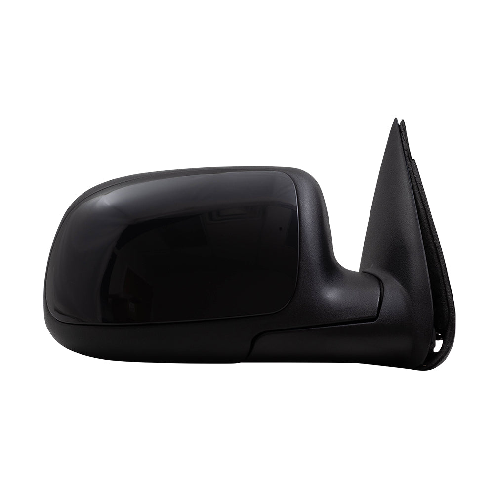 Brock Aftermarket Replacement Power Mirror Set Paint to Match Black with Heat-Memory-Signal On Glass-Puddle Light-Power Folding without Auto Dim Compatible with 2003-2006 Chevy Silverado