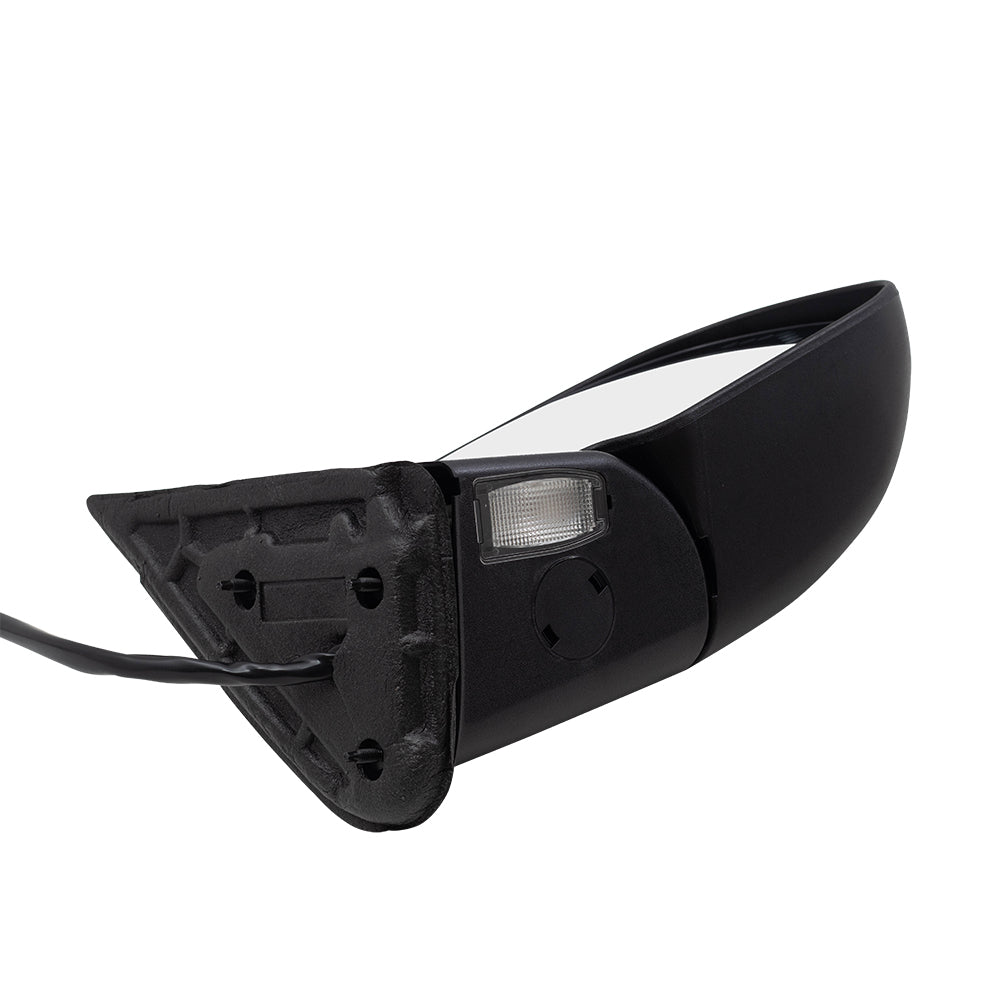 Brock Aftermarket Replacement Power Mirror Set Paint to Match Black with Heat-Memory-Signal On Glass-Puddle Light-Power Folding without Auto Dim Compatible with 2003-2006 Chevy Silverado
