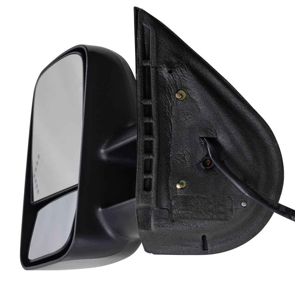 Brock Replacement Driver Power Tow Telescopic Mirror Heated Signal on Glass Compatible with 2007-2014 Silverado Sierra Escalade Yukon Tahoe