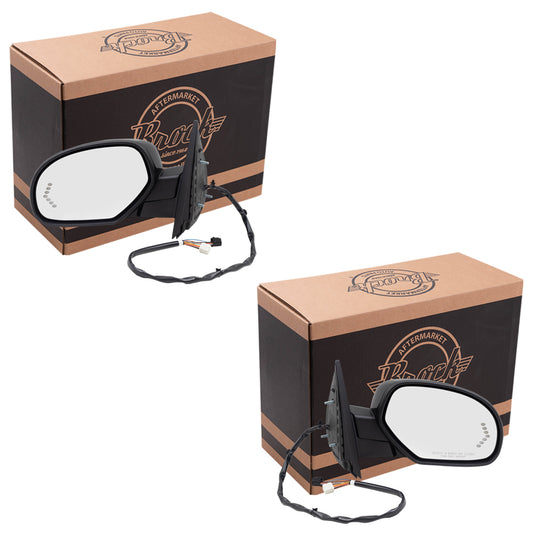 Power Mirror for 2007-2013 Silverado 1500 Turn Signal Indicator Puddle Lamp Memory Heated Power Fold for 2014 Silverado 2500 for 2007-2014 Tahoe for 2007-2014 Suburban 1500 for 2007-2013 Avalanche