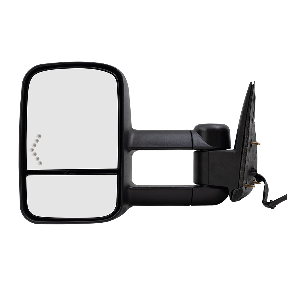 Power Towing Mirror for 2003-2006 Silverado 1500 Extendable Turn Signal Indicator Heated Manual Fold for 2003-2006 Silverado 1500 HD for 2003-2004 Sierra 2500 for 2007 Sierra 3500 Classic 15904034
