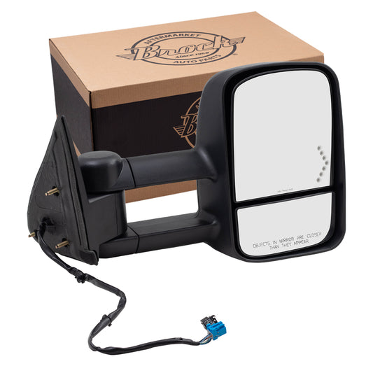 Power Towing Mirror for 2003-2006 Silverado 1500 Extendable Turn Signal Indicator Heated Manual Fold for 2003-2006 Silverado 1500 HD for 2003-2004 Sierra 2500 for 2007 Sierra 3500 Classic 15904035