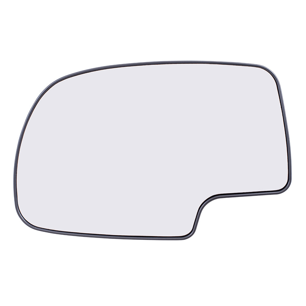 Brock Replacement Driver Power Side Door Mirror Glass with Base Compatible with 99-07 Silverado Suburban 00-06 Tahoe Sierra Yukon & XL