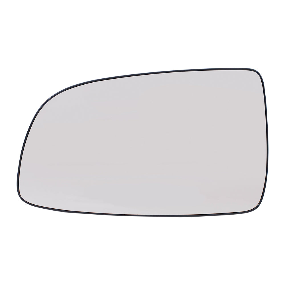Brock Replacement Driver Side Door Clear Mirror Glass & Base Compatible with 2007-2011 Aveo Sedan 95214065
