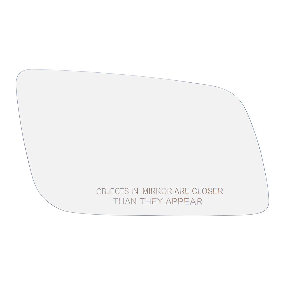 Brock Replacement Passengers Side Door Below Eyeline Mirror Glass Compatible with 1998-2005 Astro Safari 12476270 GM1323584