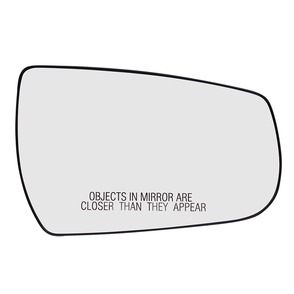 Brock Replacement Set Driver and Passenger Door Mirror Glass with Bases Heated Compatible with 2013 2014 2015 Malibu