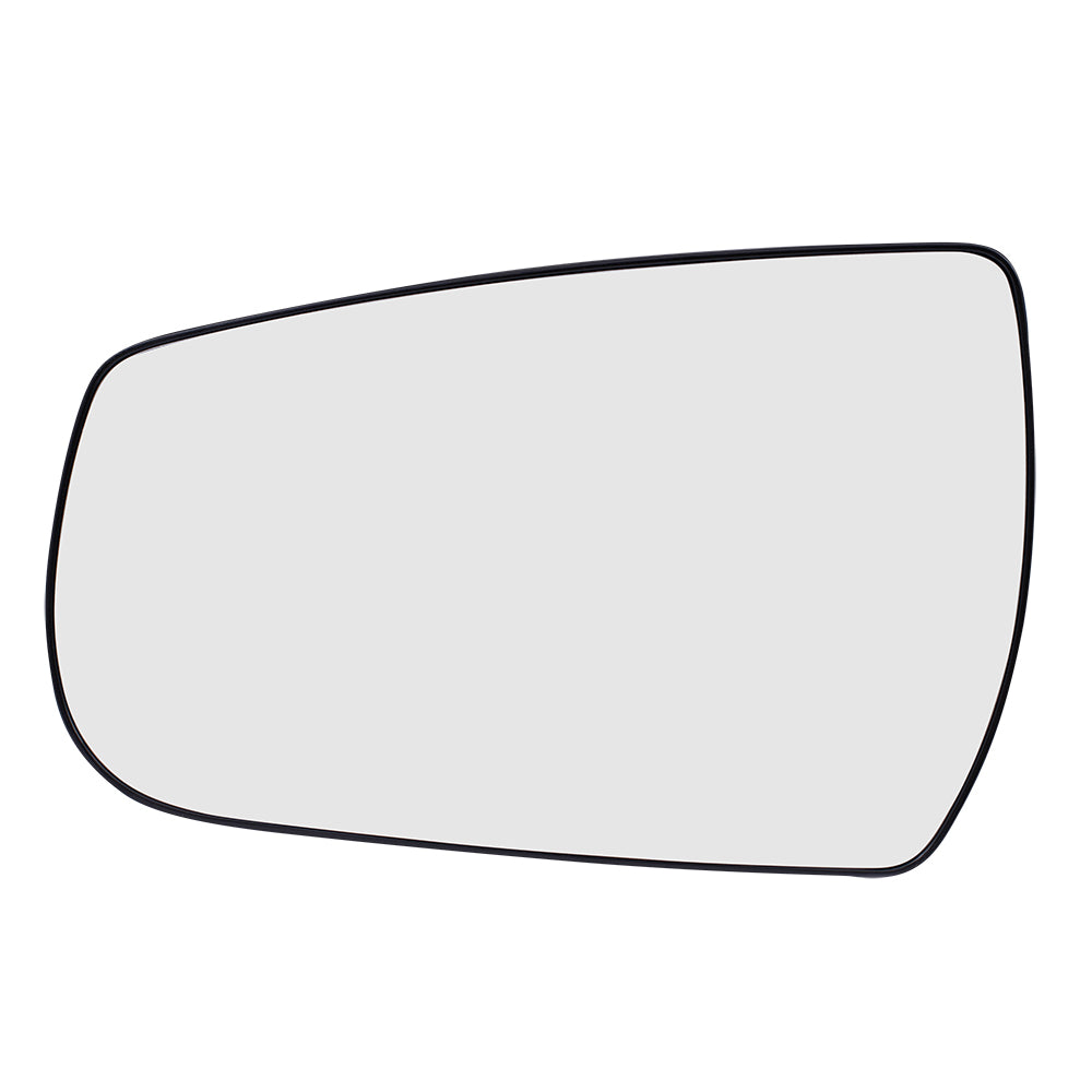 Brock Replacement Driver Side Door Mirror Glass with Base Heated Compatible with 2013 2014 2015 Malibu