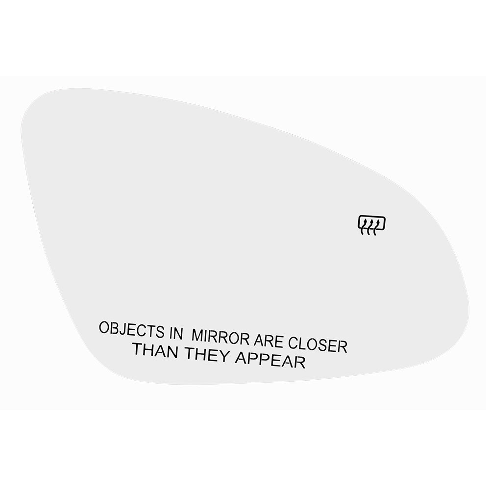 Brock Replacement Passenger Mirror Glass with Base Heated Compatible with 2012 2013 2014 2015 2016 2017 Verano
