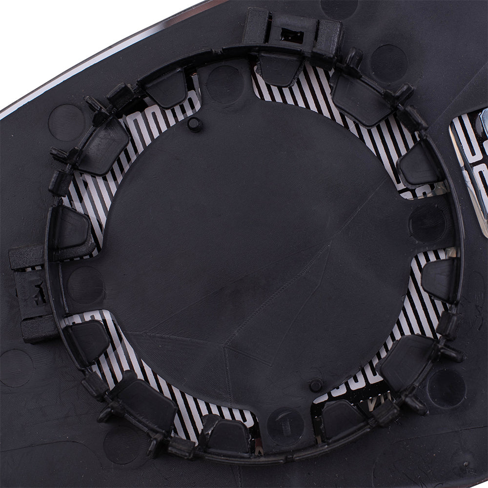Brock Replacement Passenger Mirror Glass with Base Heated Compatible with 2012 2013 2014 2015 2016 2017 Verano