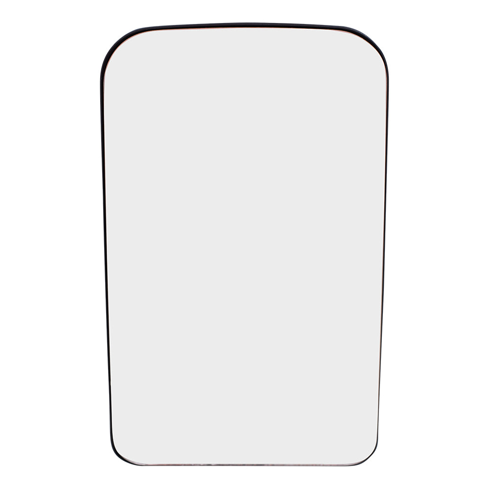 Brock Replacement Upper Mirror Glass and Base w/o Heat compatible with 2003-2009 Kodiak Topkick 19120558