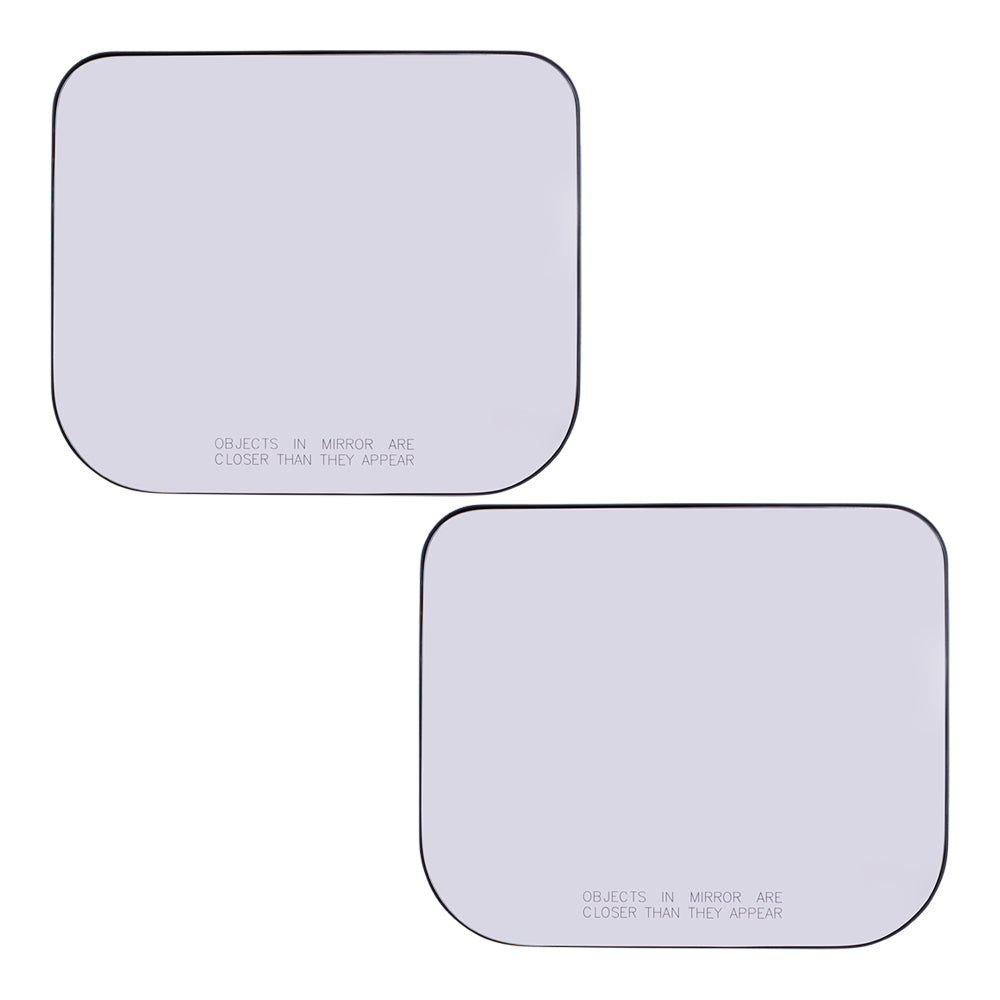 Brock Replacement Lower Mirror Glass and Base Set without Heat Compatible with 03-09 Kodiak 03-09 Topkick 19120559