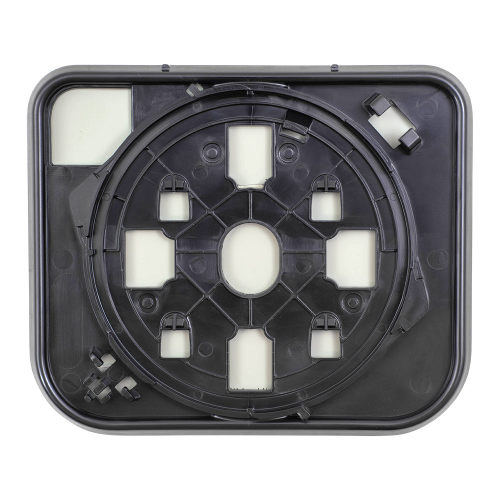 Brock Replacement Lower Mirror Glass and Base Set without Heat Compatible with 03-09 Kodiak 03-09 Topkick 19120559