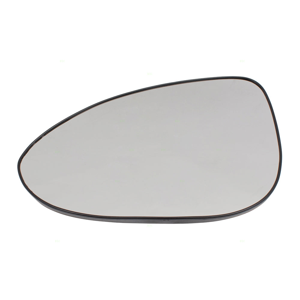 Brock Replacement Driver Side Door Mirror Glass with Base without Heat Compatible with 12-18 Sonic 95132581