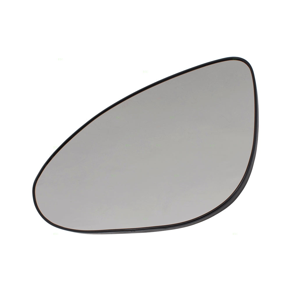 Brock Replacement Driver Side Door Mirror Glass with Base without Heat Compatible with 12-18 Sonic 95132581