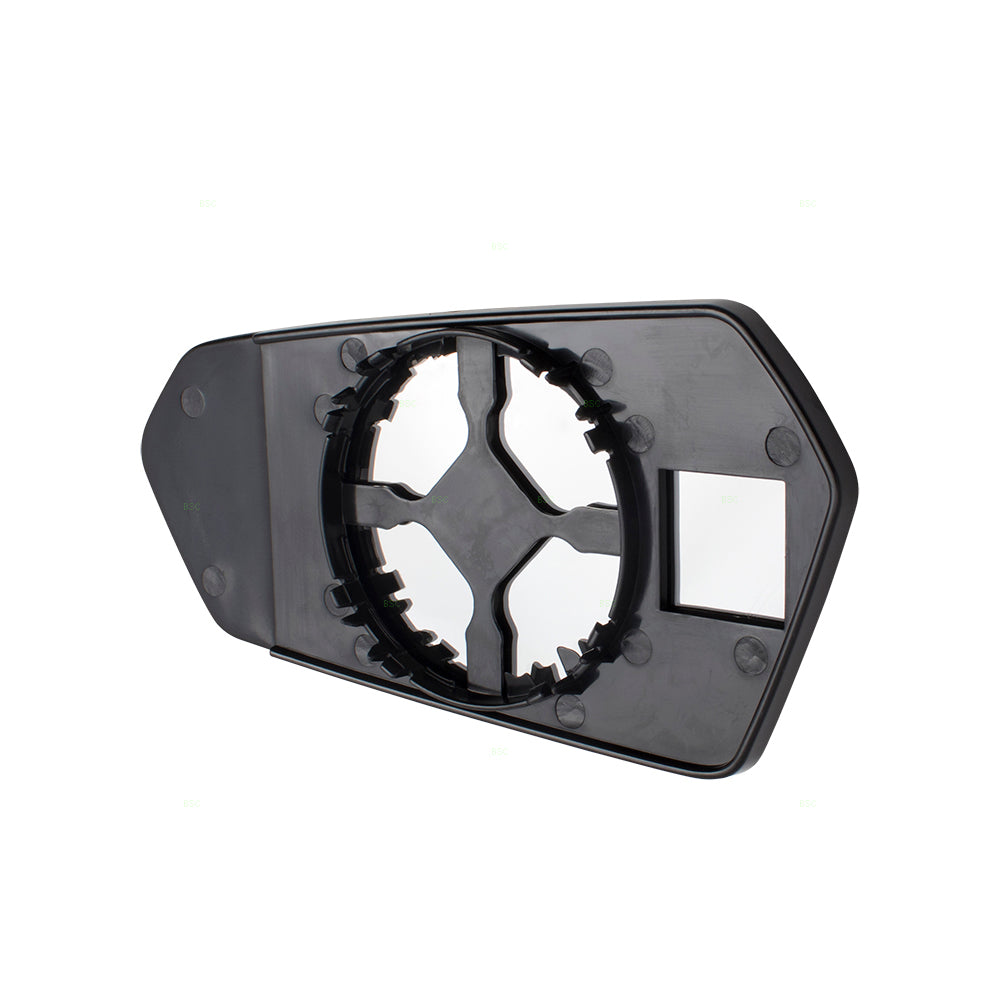 Brock Replacement Set Driver and Passenger Door Mirror Glass & Bases Compatible with 10-15 Camaro 92235872 92235873